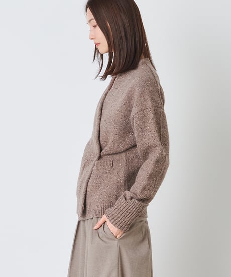 COLOR　NEP TWEED　KNIT　CARDIGAN
