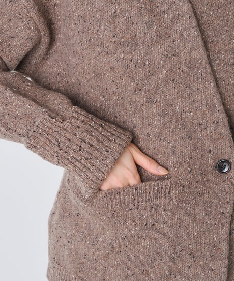 COLOR　NEP TWEED　KNIT　CARDIGAN