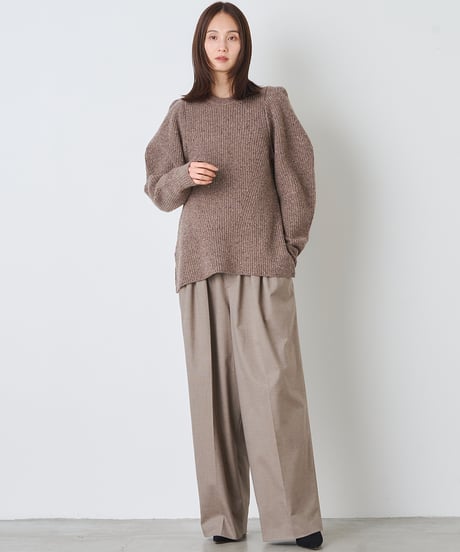 COLOR　NEP TWEED　KNIT　PULLOVER