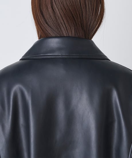 SYNTHETIC LEATHER BLOUSON