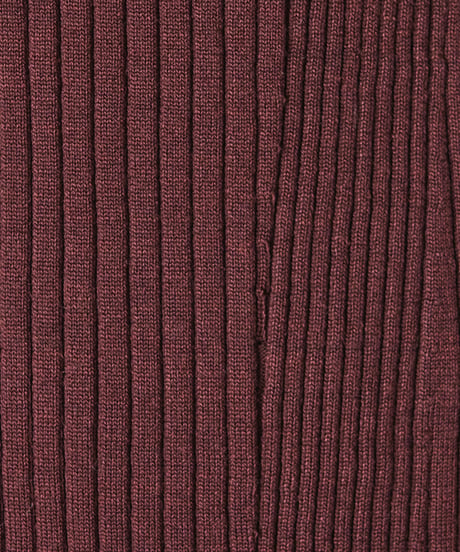 WOOL MIX RIB CARDIGAN