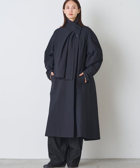 COTTON POLYESTER LONG COAT