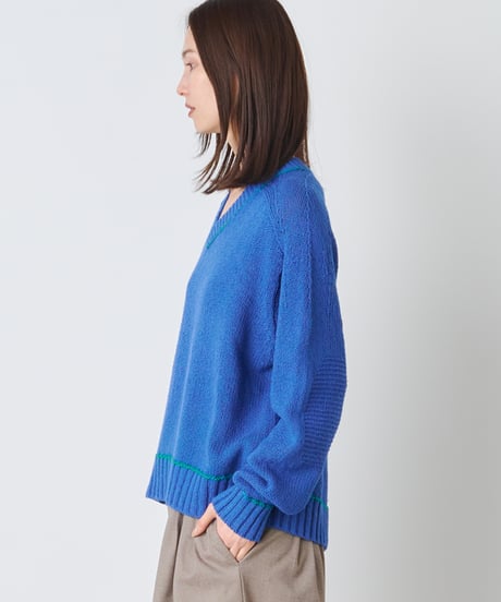 COLOR MOULINET KNIT PULLOVER