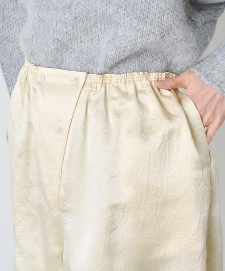 ACETATE SATIN LACE SHORTS