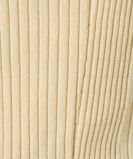 WOOL MIX RIB PANTS