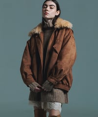 SYNTHETIC LEATHER BLOUSON