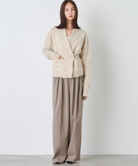 COLOR　NEP TWEED　KNIT　CARDIGAN