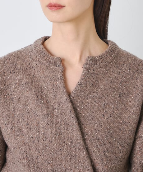 COLOR　NEP TWEED　KNIT　CARDIGAN