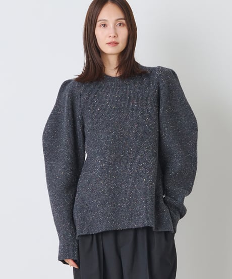 COLOR　NEP TWEED　KNIT　PULLOVER
