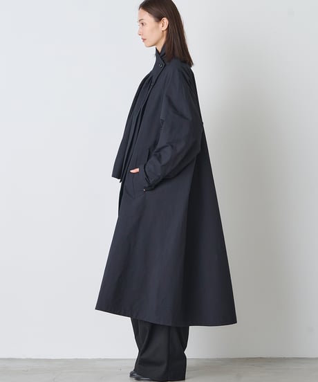 COTTON POLYESTER LONG COAT
