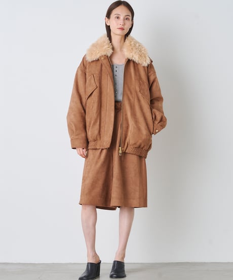 SYNTHETIC LEATHER BLOUSON