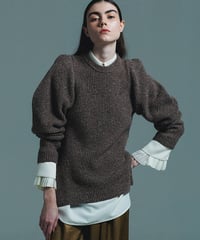 COLOR　NEP TWEED　KNIT　PULLOVER