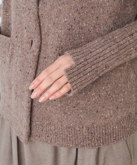 COLOR　NEP TWEED　KNIT　CARDIGAN