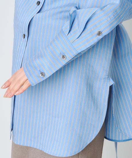 STRIPE BOW-TIE BLOUSE