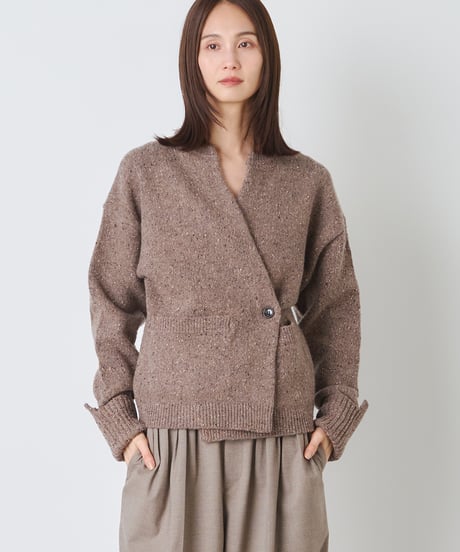 COLOR　NEP TWEED　KNIT　CARDIGAN