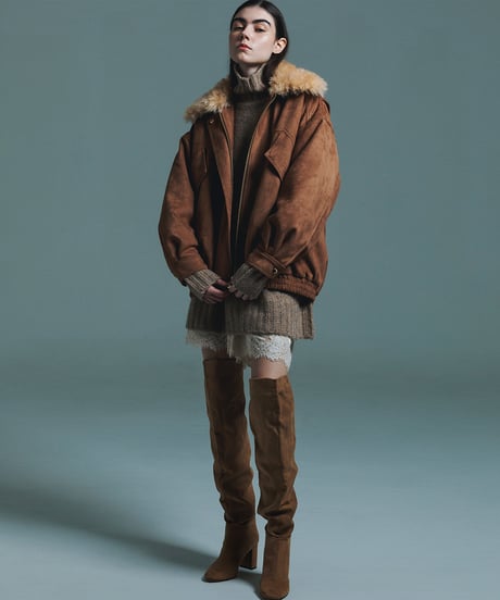 SYNTHETIC LEATHER BLOUSON