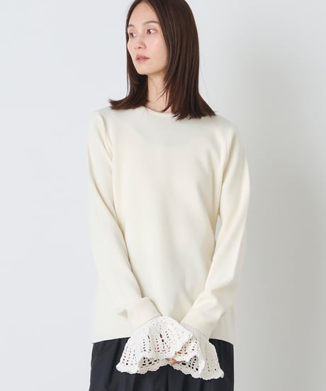 WOOL KNIT×CROCHET　CUFFS