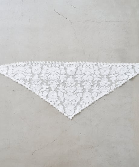 DOT TULLE FLOWER EMBROIDERY SCARF