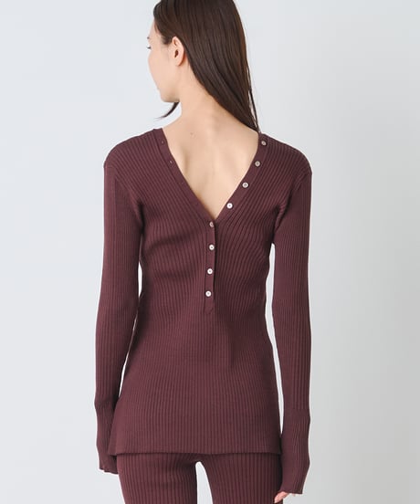 WOOL MIX RIB CARDIGAN