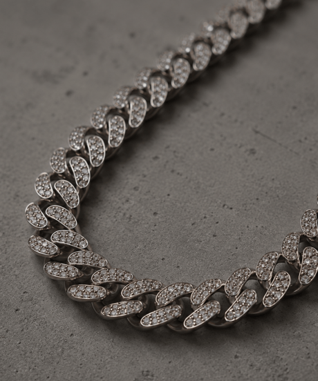 TIGRIS | cuban pave necklace