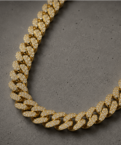 TIGRIS | cuban pave necklace