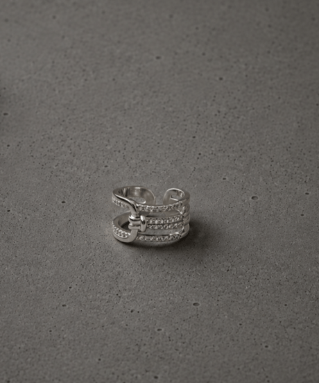 TIGRIS | knot pave ring