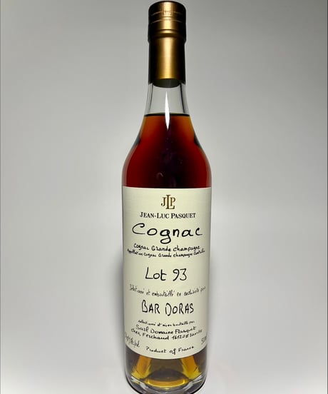 Jean-Luc Pasquet Cognac Grande Champagne Lot 93 pour BAR DORAS 228本限定 (500ml/54.1%vol)
