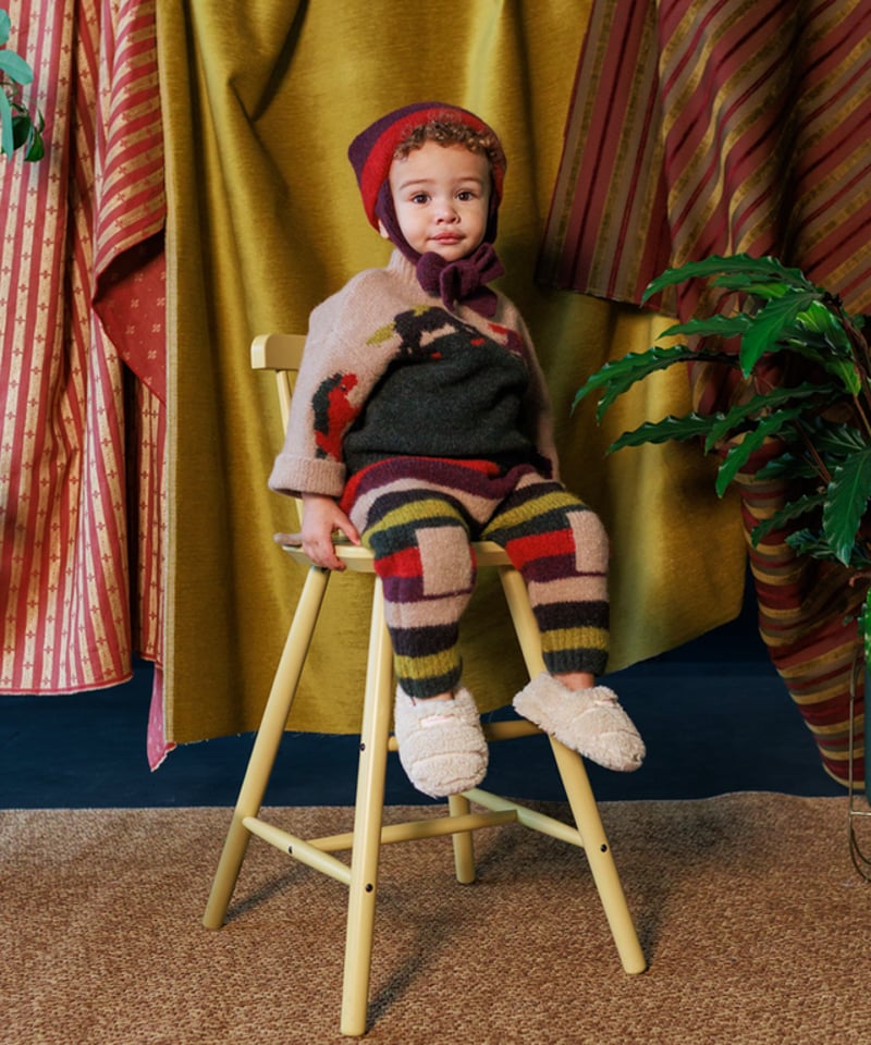 MABLI ロンパース 18M ＆ニットタイ S セット MABLI] TEDDY ROMPER | MULTI | RonRon baby and mom インポート子供服