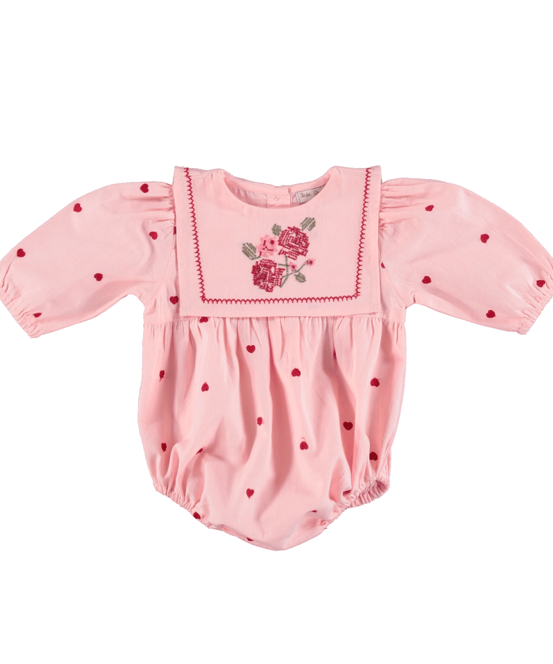 Bebe Organic] Rose Romper | We Heart Roses | R