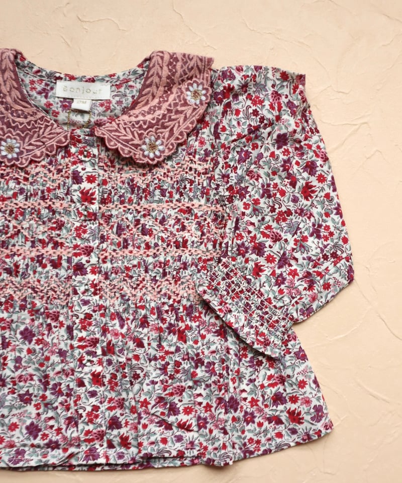 BONJOUR DIARY]【LAST1！！】BABY BLOUSE | Flowers f