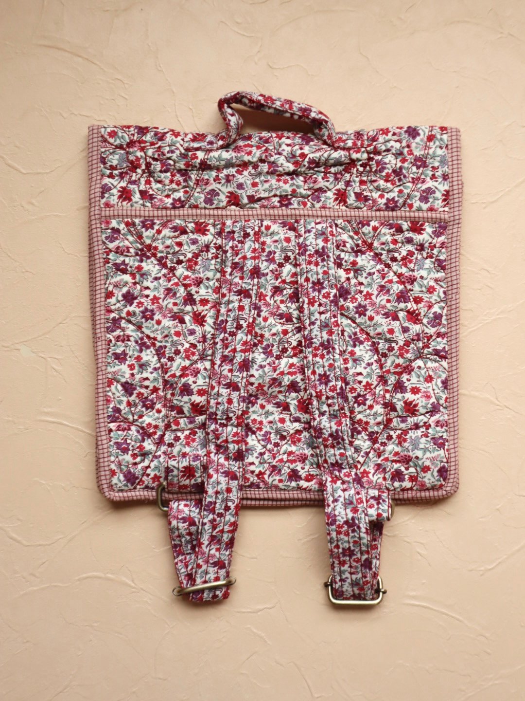 バッグ BONJOUR diary KIDS QUILTED SCHOOL BAG BONJOUR DIARY] SCHOOL BAG | Flowers field pri