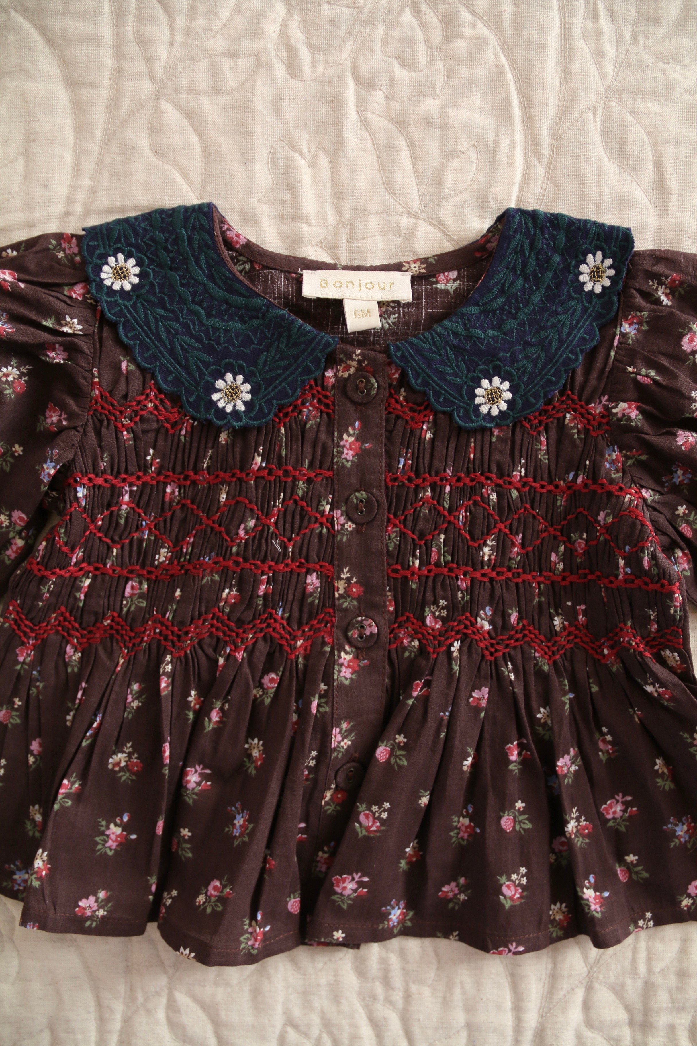 BONJOUR DIARY] BABY BLOUSE | Little bouquet p