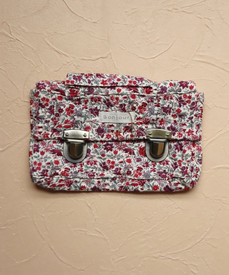 BONJOUR DIARY] QUILTED SCHOOL PENCIL CASE | F