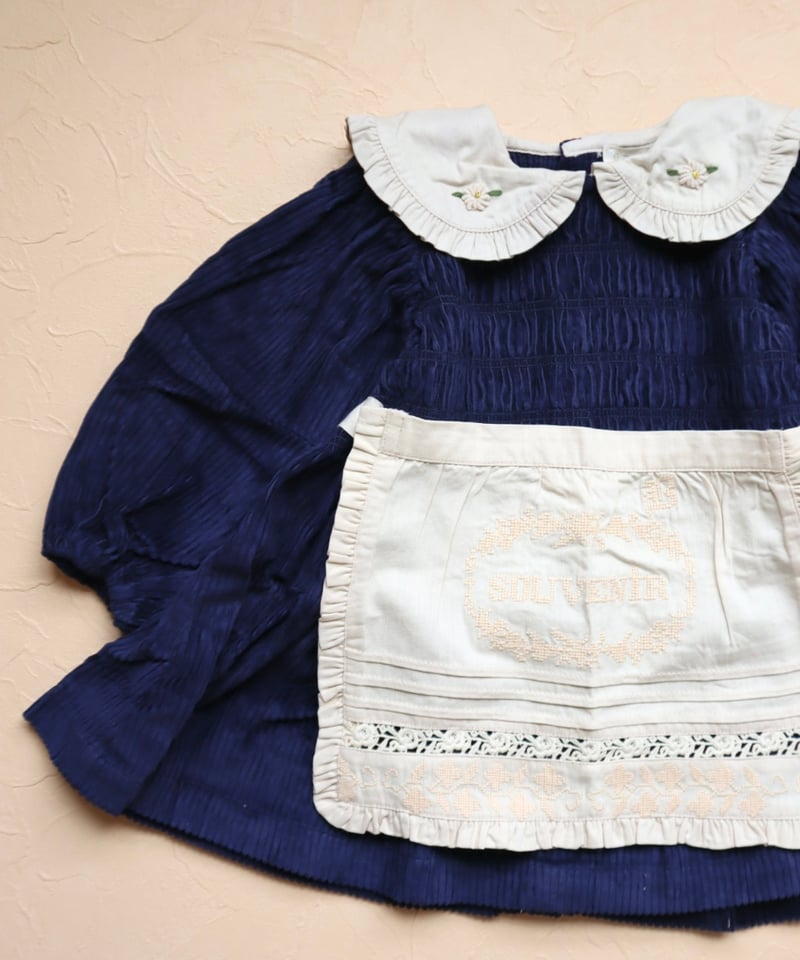 BONJOUR DIARY]【LAST1！！】TUNIQUE WITH REMOVABLE APRON | Navy