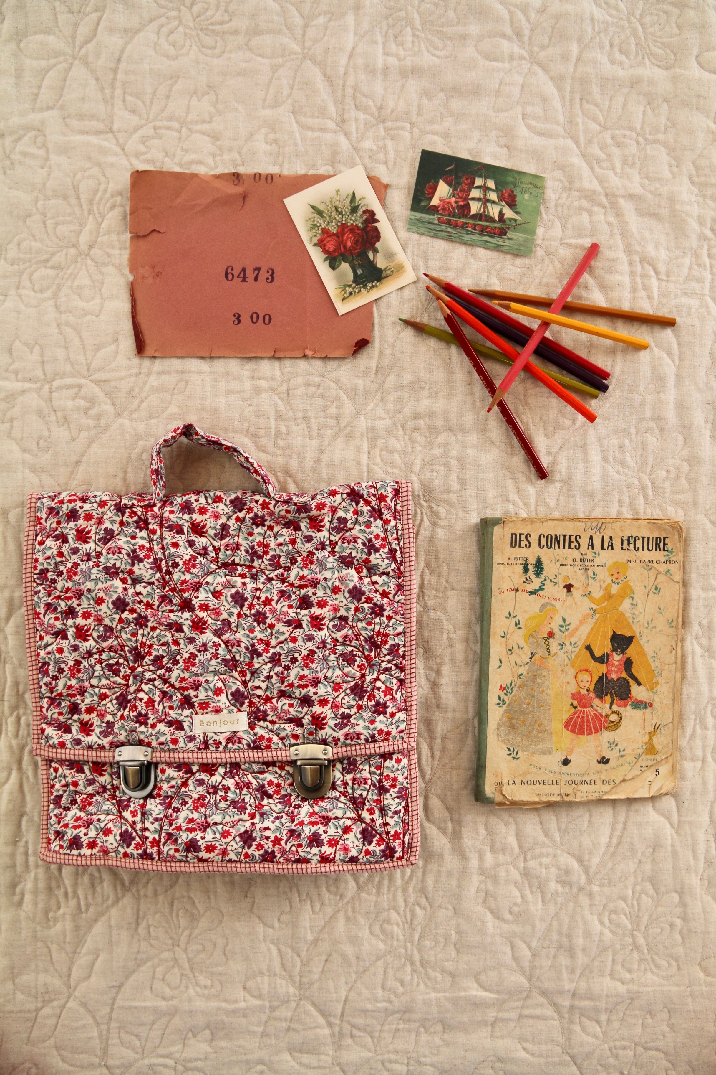 い*ご様 美品 Bonjour diary school bag 花柄 BONJOUR DIARY] SCHOOL BAG | Flowers field pri