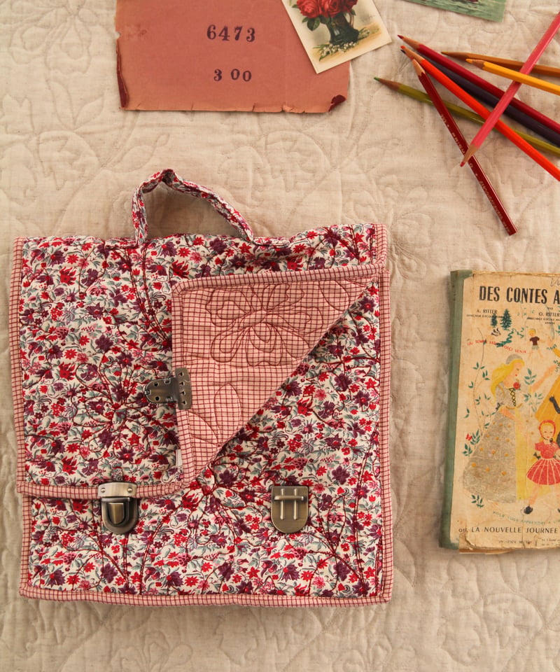 BONJOUR DIARY] SCHOOL BAG | Flowers field pri
