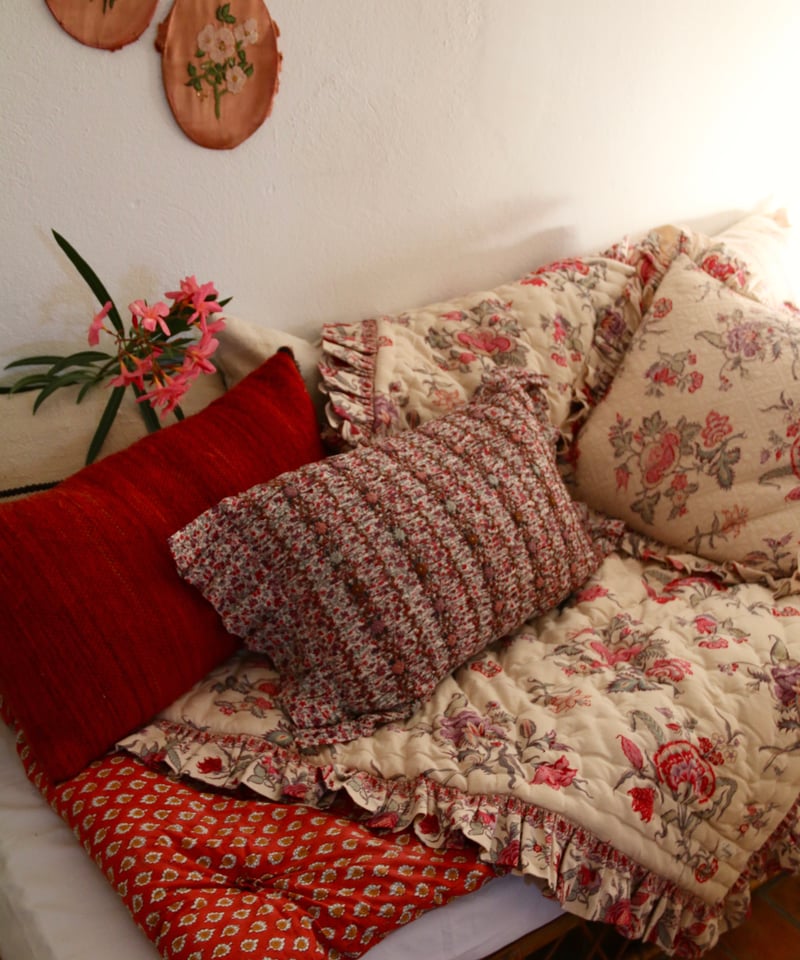 BONJOUR DIARY] QUILTED BLANKET | Vence print