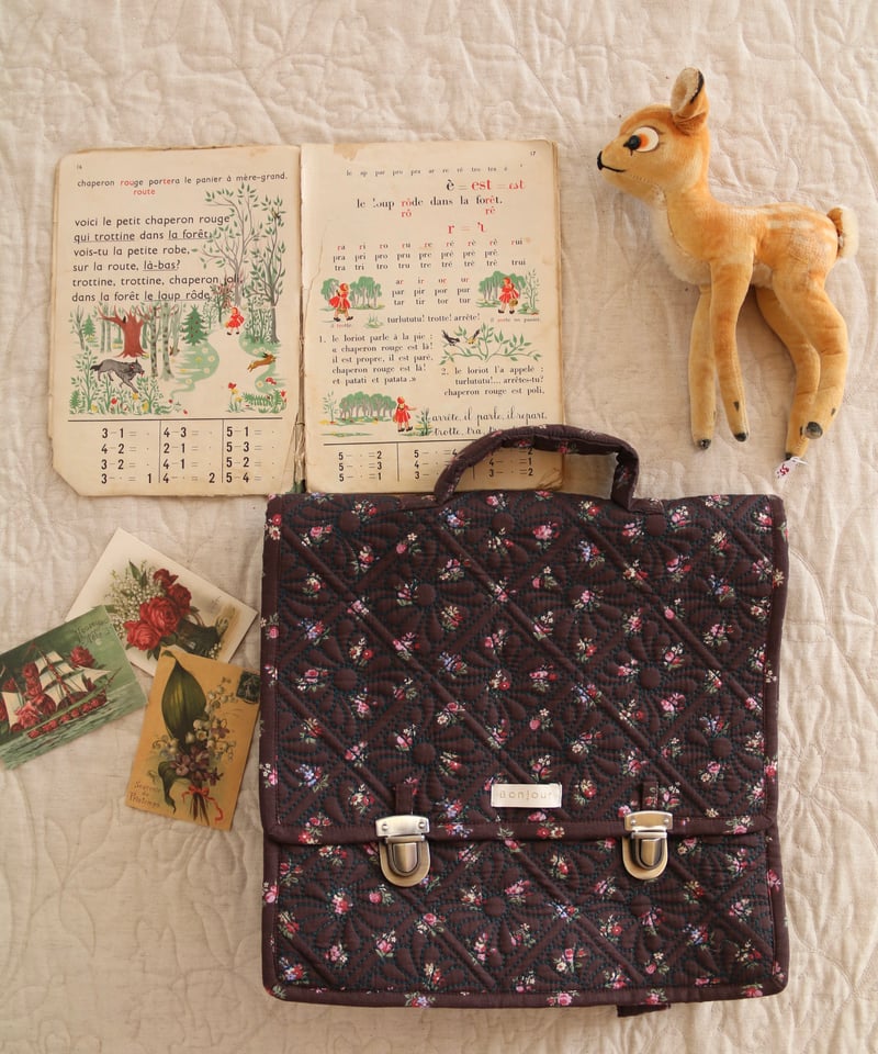 BONJOUR DIARY] SCHOOL BAG | Little bouquet pr