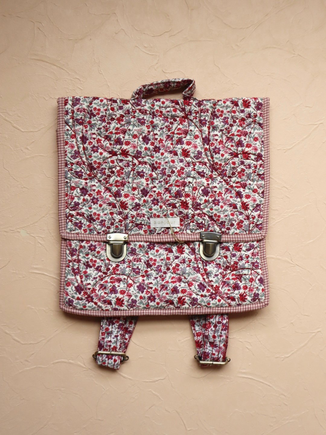 い*ご様 美品 Bonjour diary school bag 花柄 BONJOUR DIARY] SCHOOL BAG | Flowers field pri