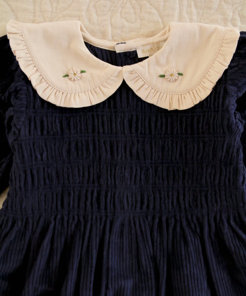 ワンピース Bonjour diary 4y navy BONJOUR DIARY] TUNIQUE WITH REMOVABLE APRON |