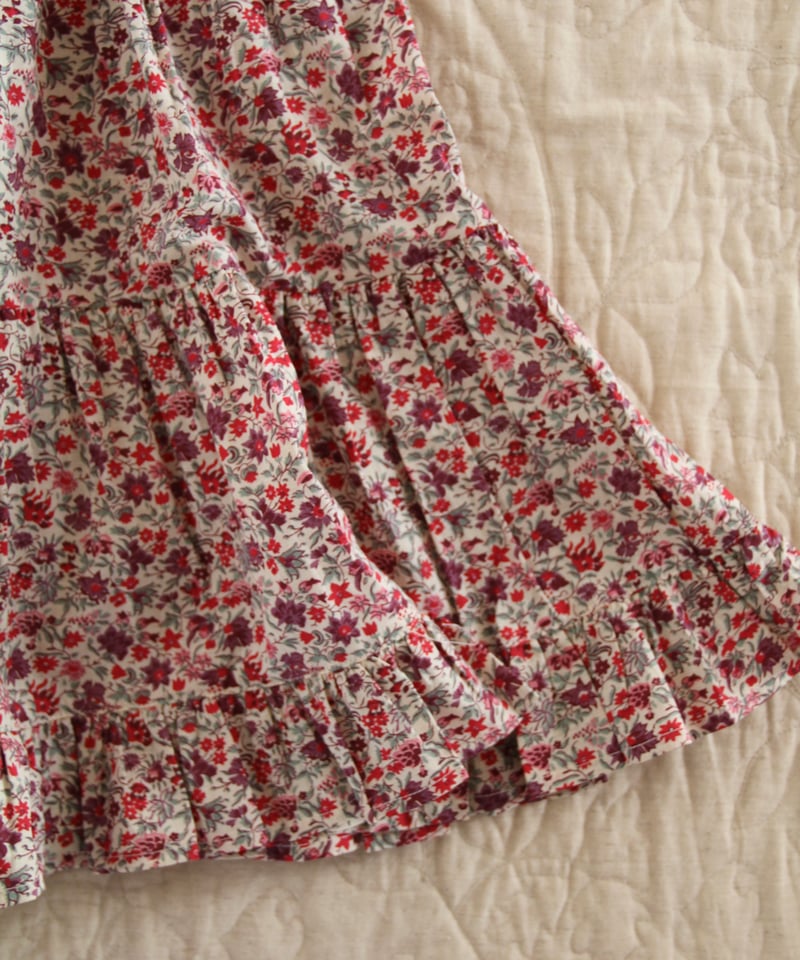 BONJOUR DIARY] LONG DRESS WITH EMBROIDERED CO