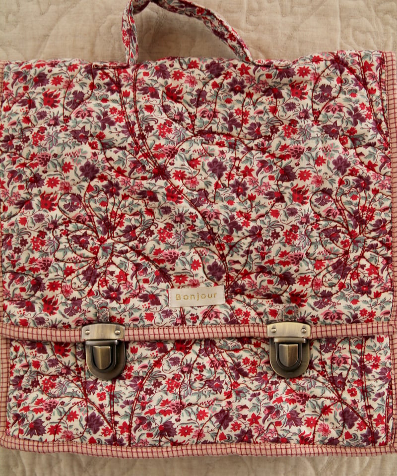 BONJOUR DIARY] SCHOOL BAG | Flowers field pri
