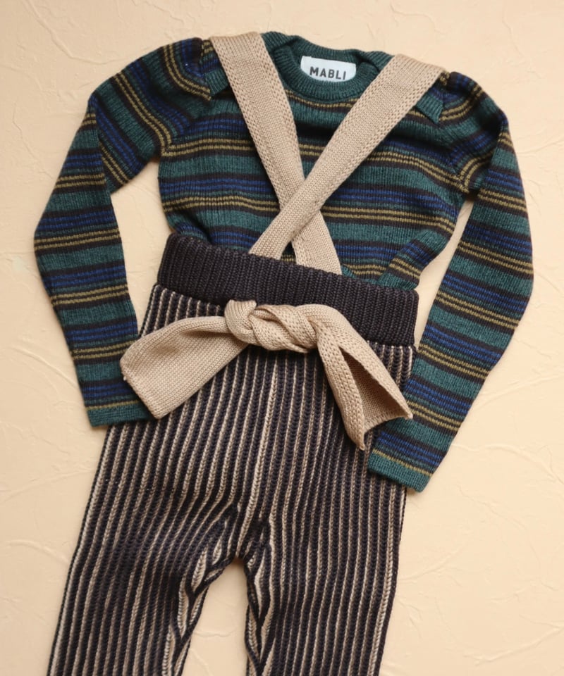 【9/30】まで限定値下げ MABLI Corneli Dungarees18m MABLI]【残りわずか！】FFYN PANTS | DARK CHOCOLATE/BISC