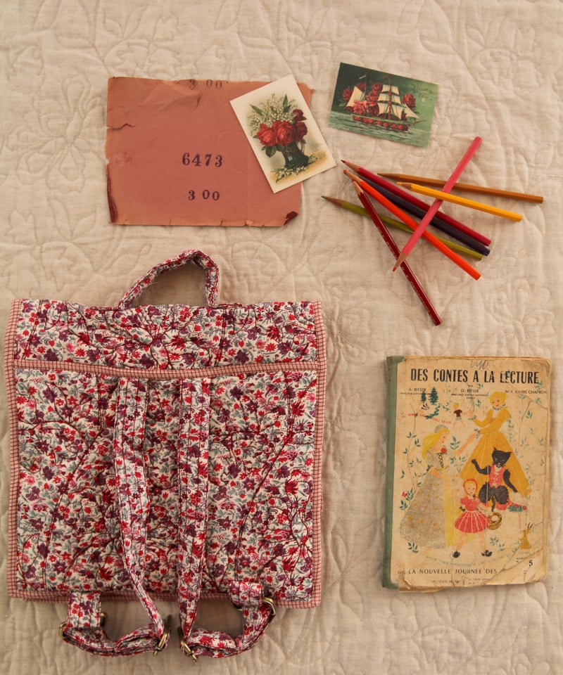 BONJOUR DIARY] SCHOOL BAG | Flowers field pri