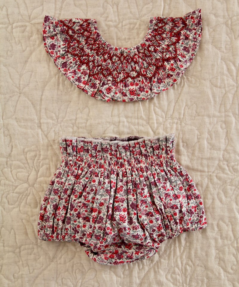 BONJOUR DIARY] REVERSIBLE BABY BLOOMER + FLOU