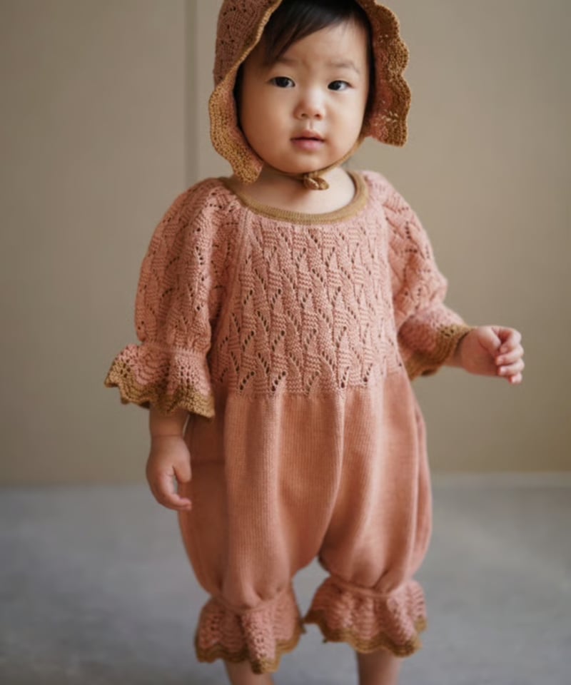 MABLI]【LAST1！！】AWENA ROMPER| PINK EARTH | RonR