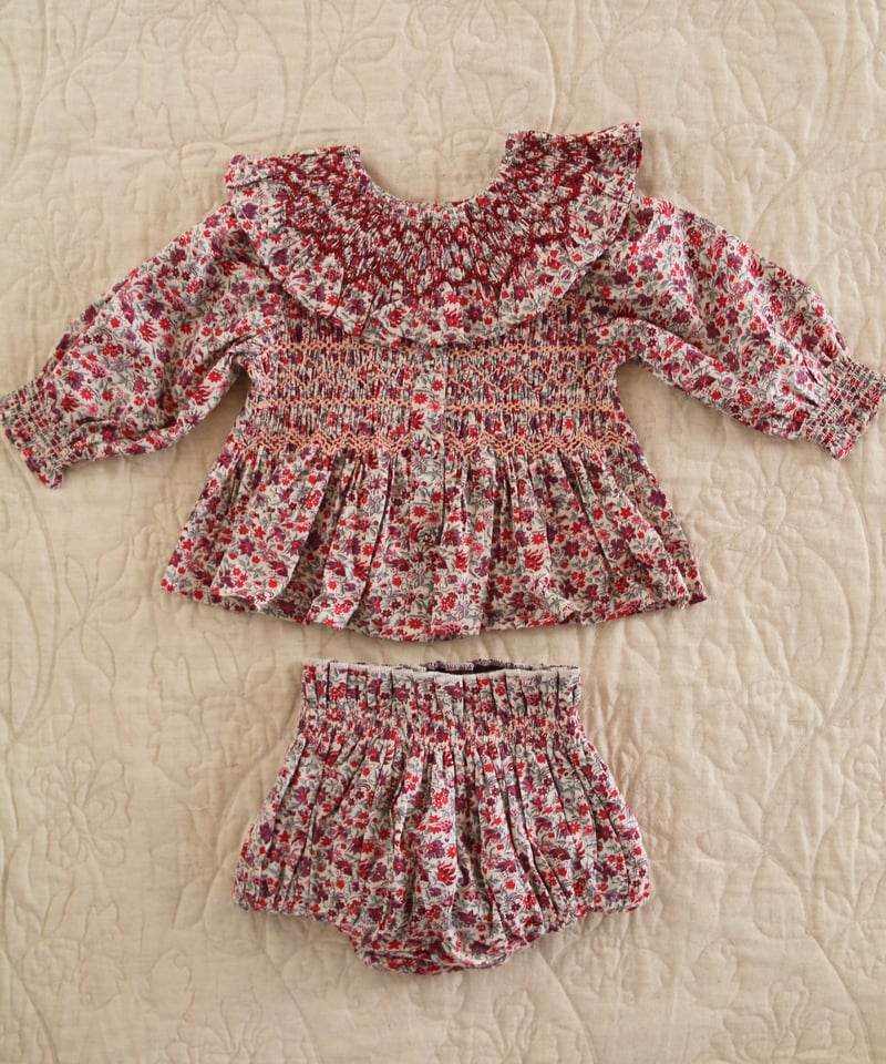 BONJOUR DIARY] REVERSIBLE BABY BLOOMER + FLOU
