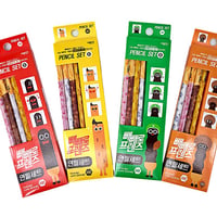 韓国ぺぺロ（ポッキー型）鉛筆 4本セット(ランダム)