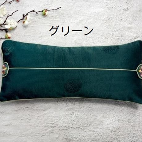 刺繍そば殻枕（頸椎ネックピロー）