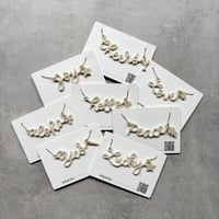Message Necklace アイボリー